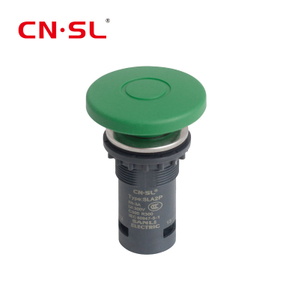 Pulsador 1NO+1NC con cabeza de hongo de 40 mm de diámetro y tamaño de una pinta