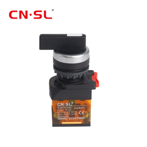 22mm 220v 3 posiciones Selector de plástico Interruptor de control de botón