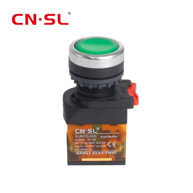 SLA8H Interruptor de botón de plástico impermeable 10A