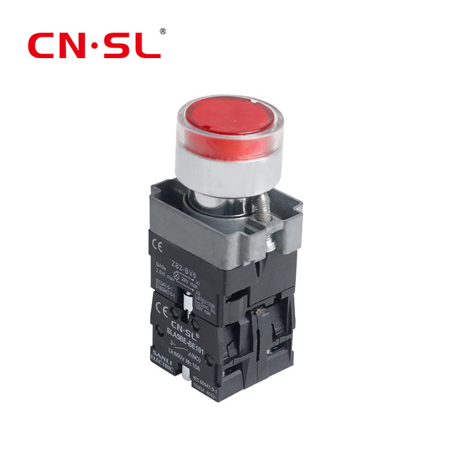  Negro principal plano actual del interruptor selector 10amp de XB2 22m m con el botón ligero