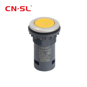 SLA2P tipo compacto 1NO o 1NC encendido apagado interruptor de botón de plástico 10A