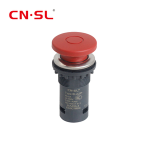 Mini tipo interruptor de botón pulsador 1NC con cabeza de seta de 30 mm de diámetro