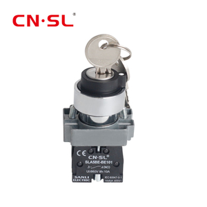 Interruptor selector de interruptor de bloqueo de llave de 3 posiciones de 22 mm IP65